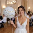 dekoracja na wesele prezent na slub balon foliowy zona imie personalizacja bialy zloty 18