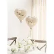 dekoracja na wesele slub balony foliowe alles liebe zur hochzeit kremowe 18 2 szt