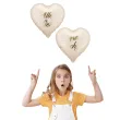 dekoracja na wesele slub balony foliowe alles liebe zur hochzeit kremowe 18 2 szt