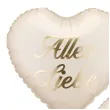 dekoracja na wesele slub balony foliowe alles liebe zur hochzeit kremowe 18 2 szt