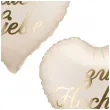 dekoracja na wesele slub balony foliowe alles liebe zur hochzeit kremowe 18 2 szt