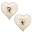 dekoracja na wesele slub rocznice balony foliowe mr i mrs maz i zona kremowe 18 2 szt