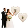 dekoracja na wesele slub rocznice balony foliowe mr i mrs maz i zona kremowe 18 2 szt