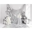 dekoracja na wesele slub urodziny balon xl glossy metaliczny srebrny 24 x1