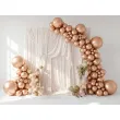 dekoracja na wieczor panienski slub urodziny balony glossy metaliczne rose gold 18 x5