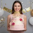 dekoracja na wieczor panienski topper na tort personalizacja imie zloty lustrzany 16 5 x 11 cm