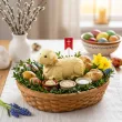 dekoracja na wielkanoc do swieconki pikery szpilki ozdobne choragiewka krzyz do baranka x6