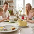 dekoracja na wielkanoc do swieconki pikery szpilki ozdobne choragiewka krzyz do baranka x6