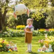 dekoracja na wielkanoc zajaca balon foliowy uroczy kroliczek partydeco 20 shp