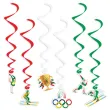 dekoracja na zimowe igrzyska olimpijskie swiderki wiszace wlochy 2026 6 szt
