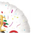 dekoracja na zimowe igrzyska plimpijskie balon foliowy wlochy 2026 bialy 18 rnd