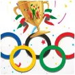 dekoracja na zimowe igrzyska plimpijskie balon foliowy wlochy 2026 bialy 18 rnd