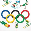 dekoracja na zimowe igrzyska plimpijskie balon foliowy wlochy 2026 bialy 18 rnd