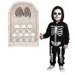 dekoracja nagrobek czaszki szaro bezowa amscan 56 cm