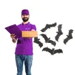 dekoracja nietoperze czarna carnival toys 13 cm 6 szt