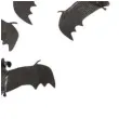dekoracja nietoperze czarna carnival toys 13 cm 6 szt
