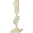 dekoracja numer na stol 1 drewno 24 cm