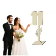 dekoracja numer na stol 11 drewno 24 cm