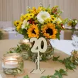 dekoracja numer na stol 20 drewno 24 cm