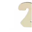 dekoracja numer na stol 21 drewno 24 cm