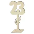 dekoracja numer na stol 23 drewno 24 cm