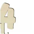 dekoracja numer na stol 24 drewno 24 cm