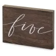 dekoracja numer na stol five partydeco 2x18x12 5 cm
