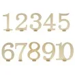 dekoracja numery na stol godan 11 cm 10 szt