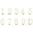 dekoracja numery na stol partydeco 10 5 cm 10 szt