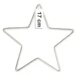 dekoracja obrecz gwiazda biala dekorlamp 17 cm