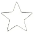 dekoracja obrecz gwiazda biala dekorlamp 35 cm