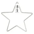 dekoracja obrecz gwiazda biala dekorlamp 40 cm