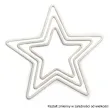 dekoracja obrecz gwiazda biala dekorlamp 9 cm