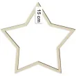 dekoracja obrecz gwiazda lapacz snow drewno 15 cm