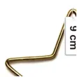 dekoracja obrecz gwiazda zlota matowa dekorlamp 9 cm