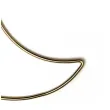 dekoracja obrecz ksiezyc zlota matowa dekorlamp 17 cm