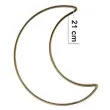 dekoracja obrecz ksiezyc zlota matowa dekorlamp 21 cm