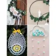 dekoracja obrecz lapacz snow czarna dekorlamp 20cm