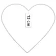 dekoracja obrecz serce biala dekorlamp 13 cm