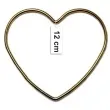dekoracja obrecz serce zlota matowa dekorlamp 12 cm