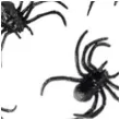 dekoracja pajaki czarna amscan 4 szt
