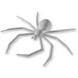 dekoracja pajaki deluxe srebrny 3 szt