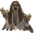 dekoracja pelzajaca zombie brazowa guirca 45 cm