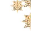 dekoracja platki sniegu zlota partydeco 15 25 cm 6 szt