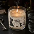 dekoracja prezent na andrzejki swieca zapachowa rytualna gotycka ornament halloween swieczka