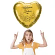 dekoracja prezent na dzien babci balon foliowy serce najlepsza babcia zloty 18 hrt