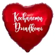 dekoracja prezent na dzien dziadka urodziny balon foliowy serce kochanemu dziadkowi czerwony