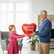 dekoracja prezent na dzien dziadka urodziny balon foliowy serce kochanemu dziadkowi czerwony
