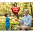 dekoracja prezent na dzien dziadka urodziny balon foliowy serce kochanemu dziadkowi czerwony