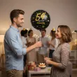 dekoracja prezent na urodziny balon foliowy glamour birthday czarny 18 rnd